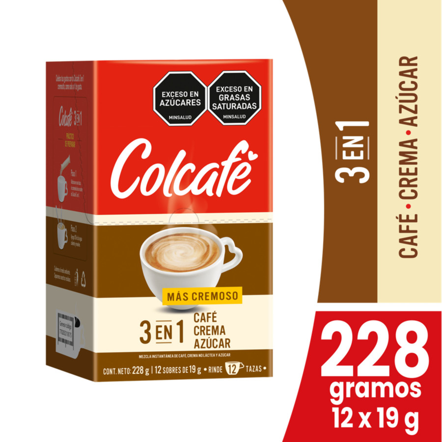Cafe con crema y azucar