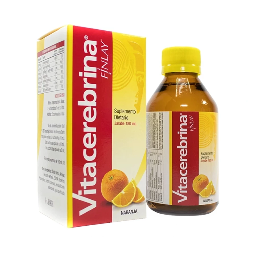 Vitacerebrina jarabe naranja frasco x 180 ml