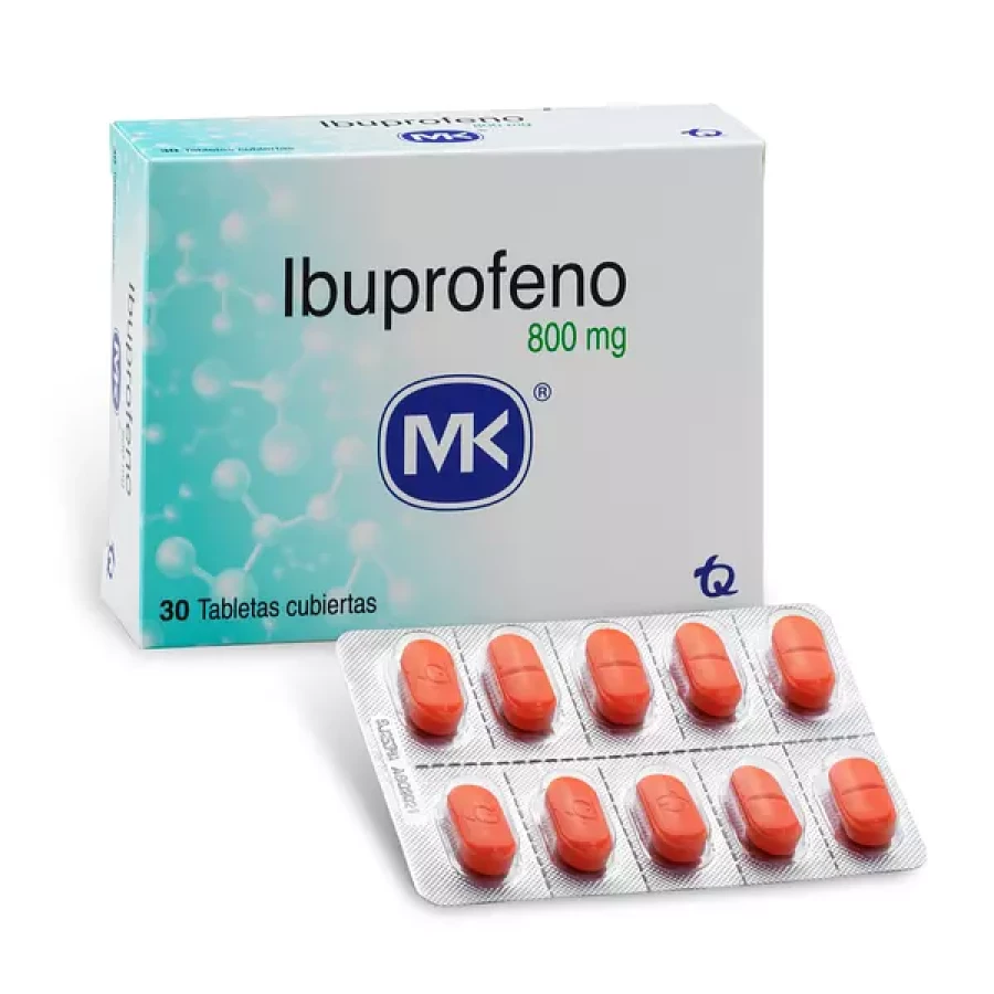 Ibuprofeno 800 mg x30 tabletas
