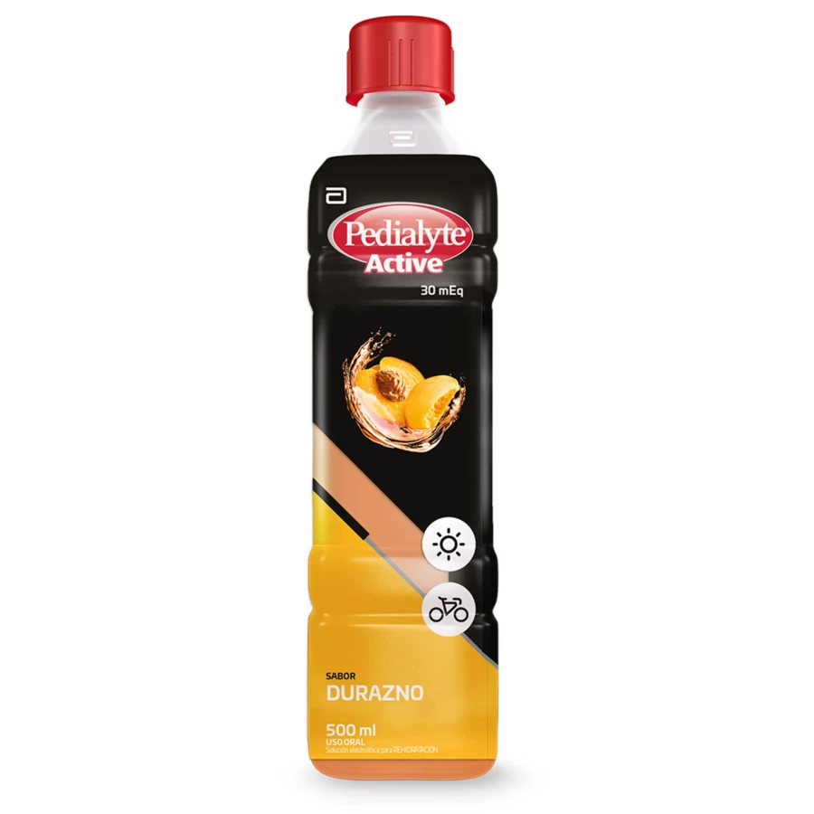 Pedialyte active 30 durazno 500 ml