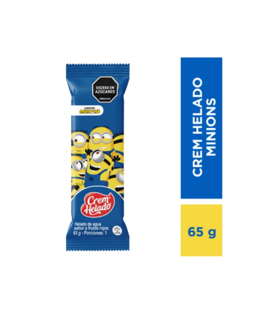 Helado minions paleta x 65 gr