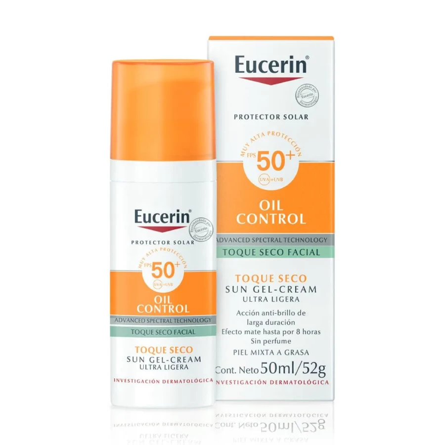 Protector solar eucerin oil control toque seco fps50 x 50ml