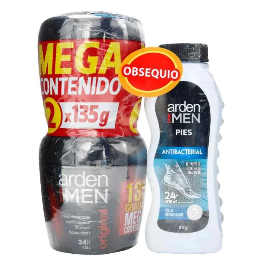 2 desodorante afm original crema 135 gr + talco 30 gr precio especial