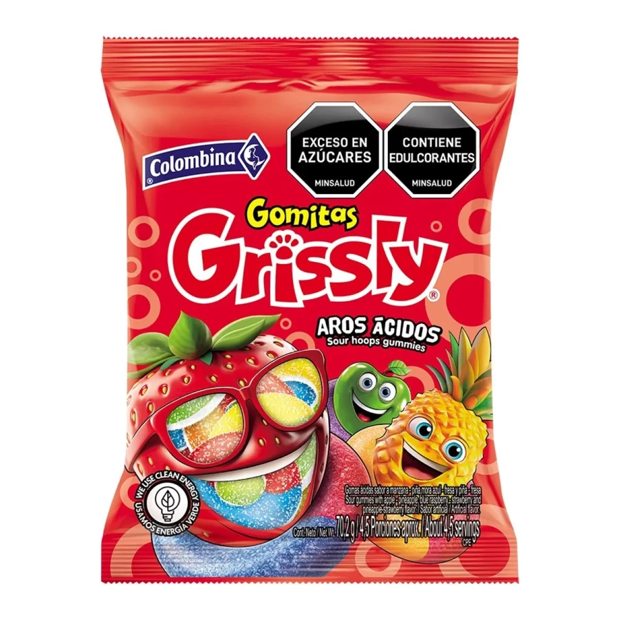 Gomitas grissly aros acidos bolsa