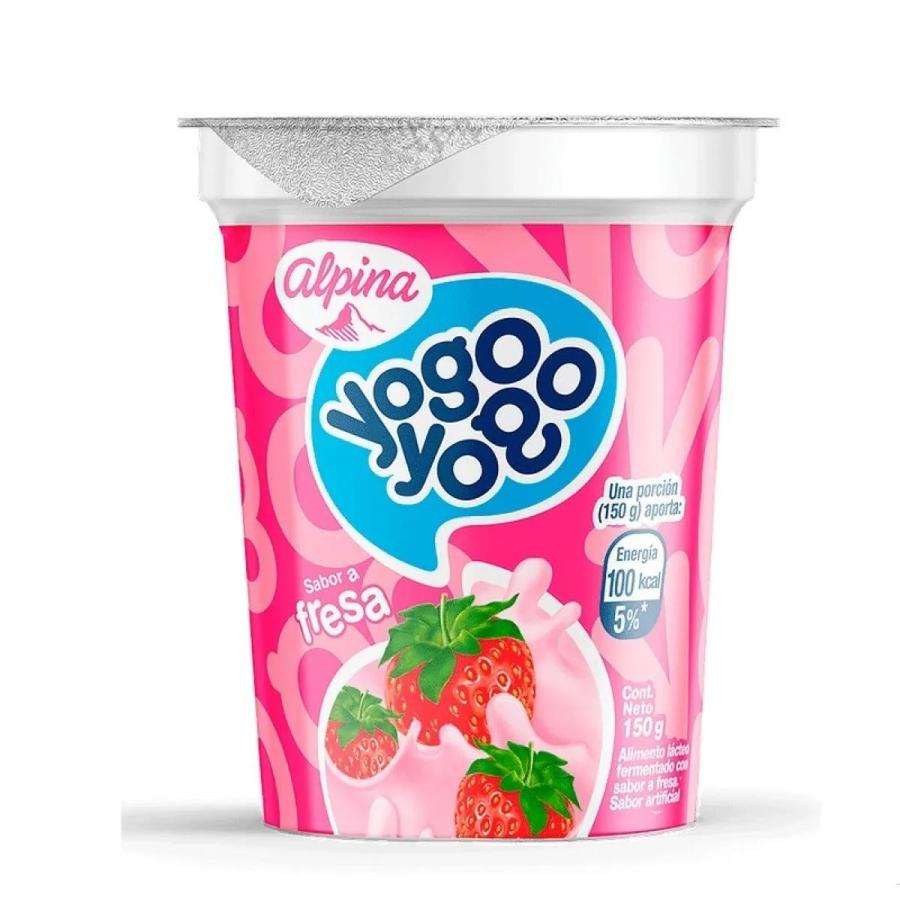 Bebida lactea yogo yogo fresa vaso x 150 ml