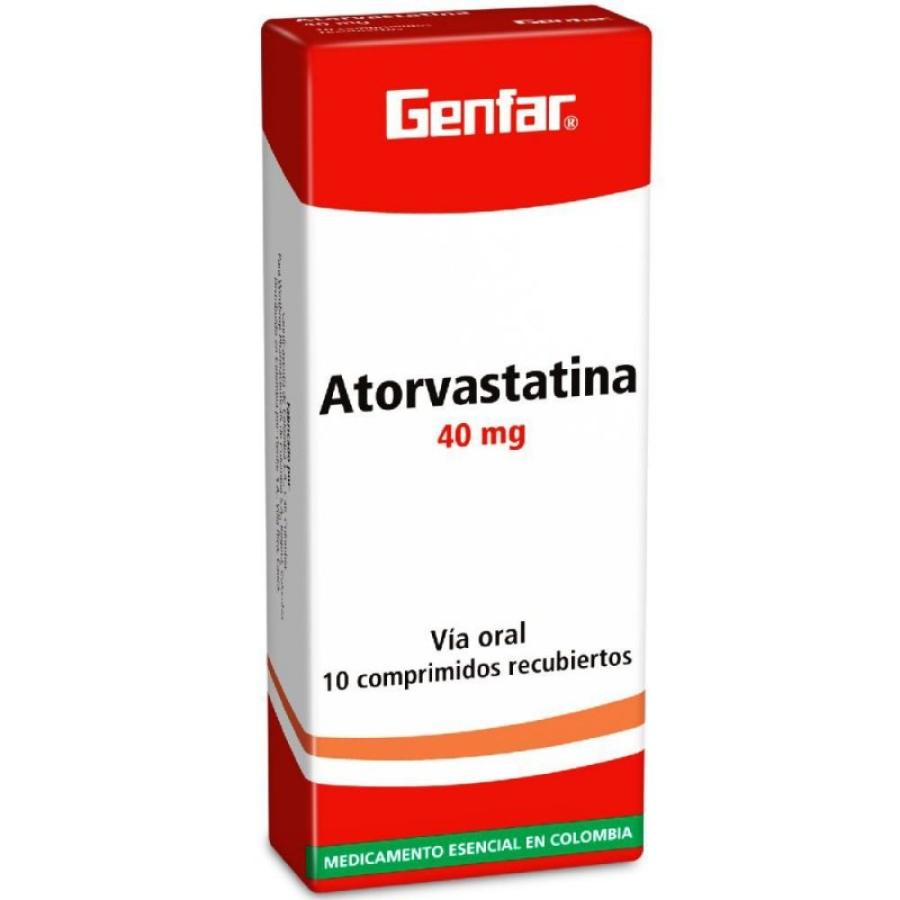 Atorvastatina 40 mg tableta recubierta genfar