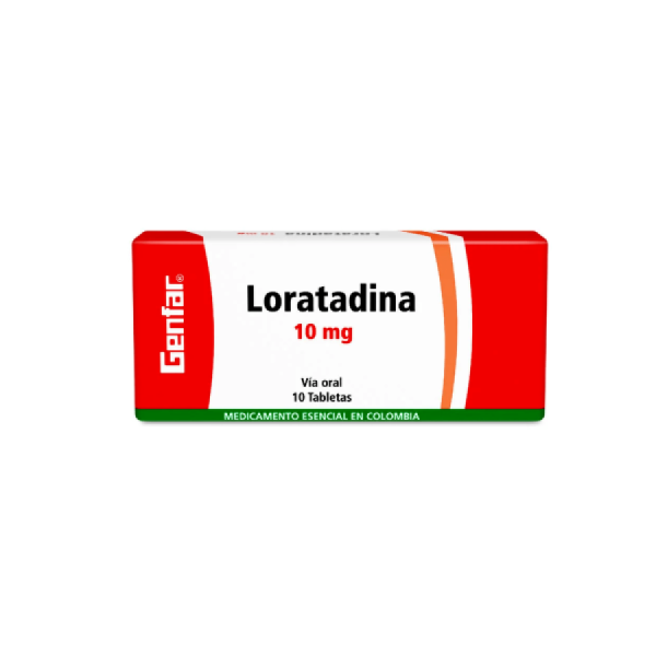 Loratadina 10 mg 10 tabletas gf