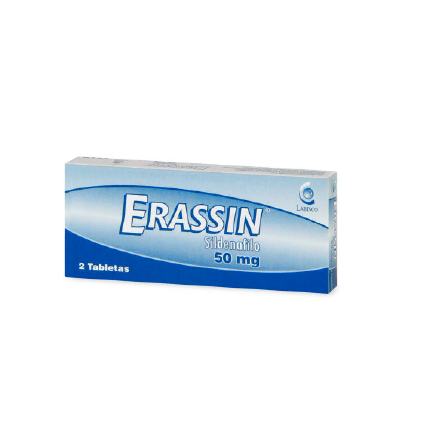 Erassin 50 mg 2 tabletas