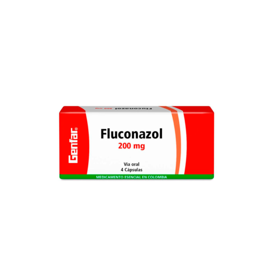 Fluconazol 200 mg 4 capsulas gf