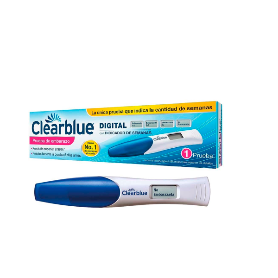 Prueba de embarazo clearblue digital