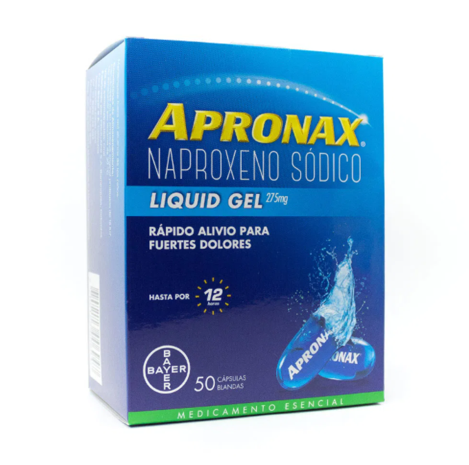 Apronax liquid gel 275 mg 50 capsulas