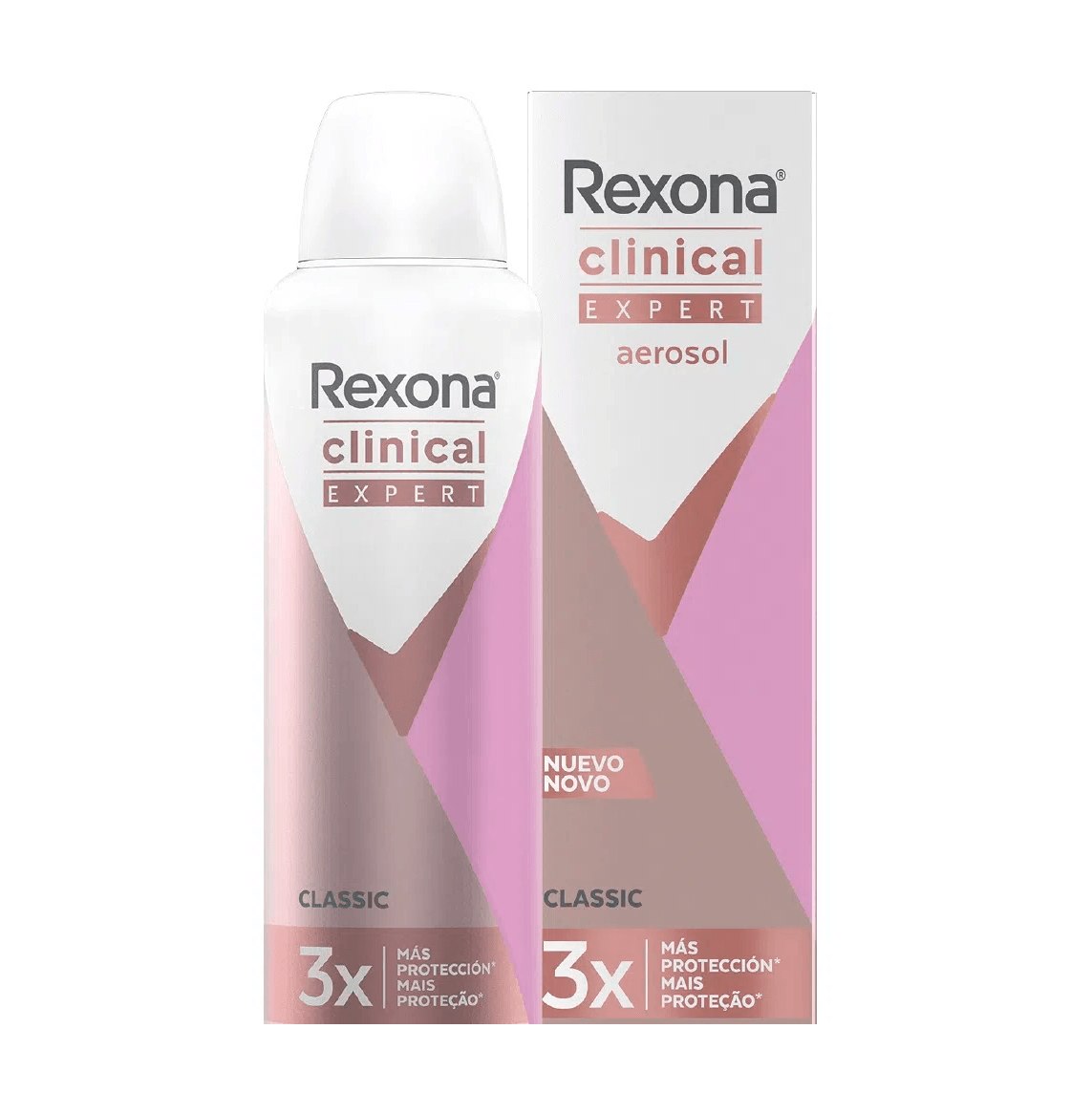 Desodorante rexona clinic.exp.aer clasic 91gr m