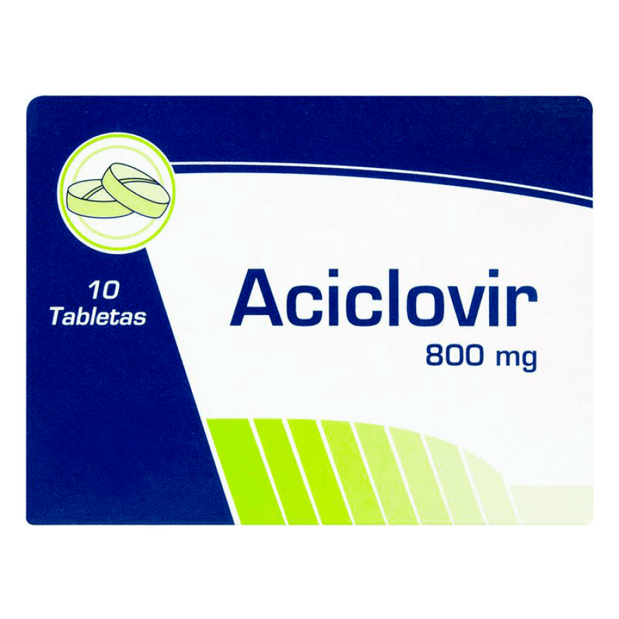 Aciclovir 800 mg x 10 tab coas