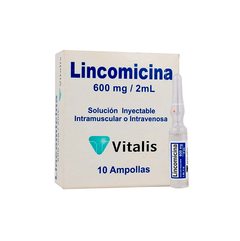 Lincomicina 600 mg/2ml x 10 ampollas vt