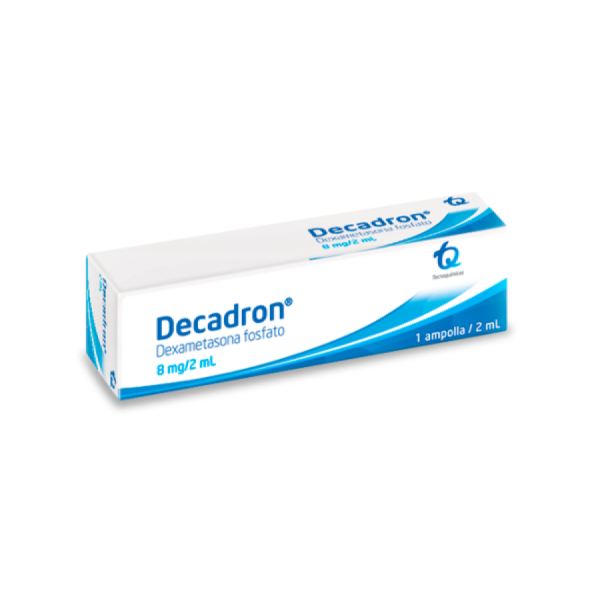 Decadron dexametasona 8 mg cajax x 1 amp