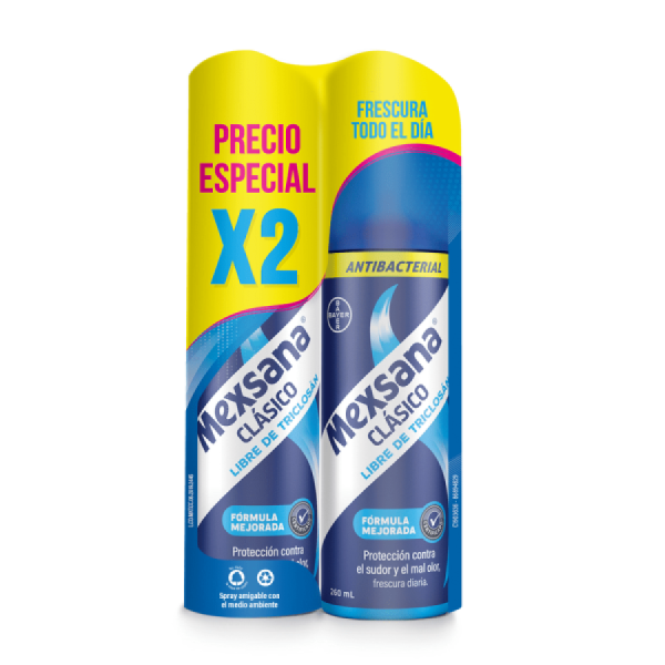 2 dte.mexsana clasico spray 260 ml. p.e.