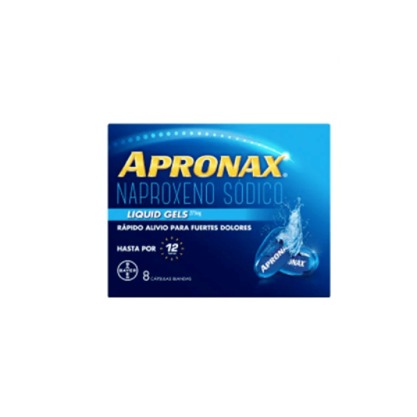 Apronax liquid gel 275 mg x 8 capsulas