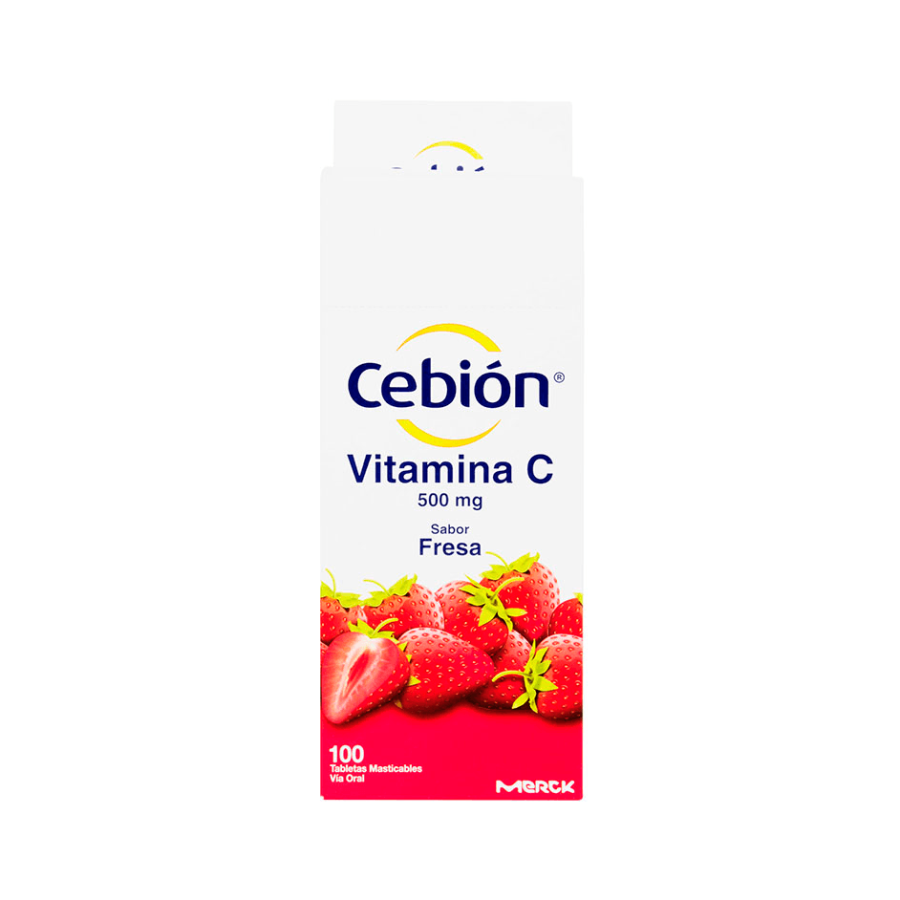 Cebion masticable fresa 100 tabletas