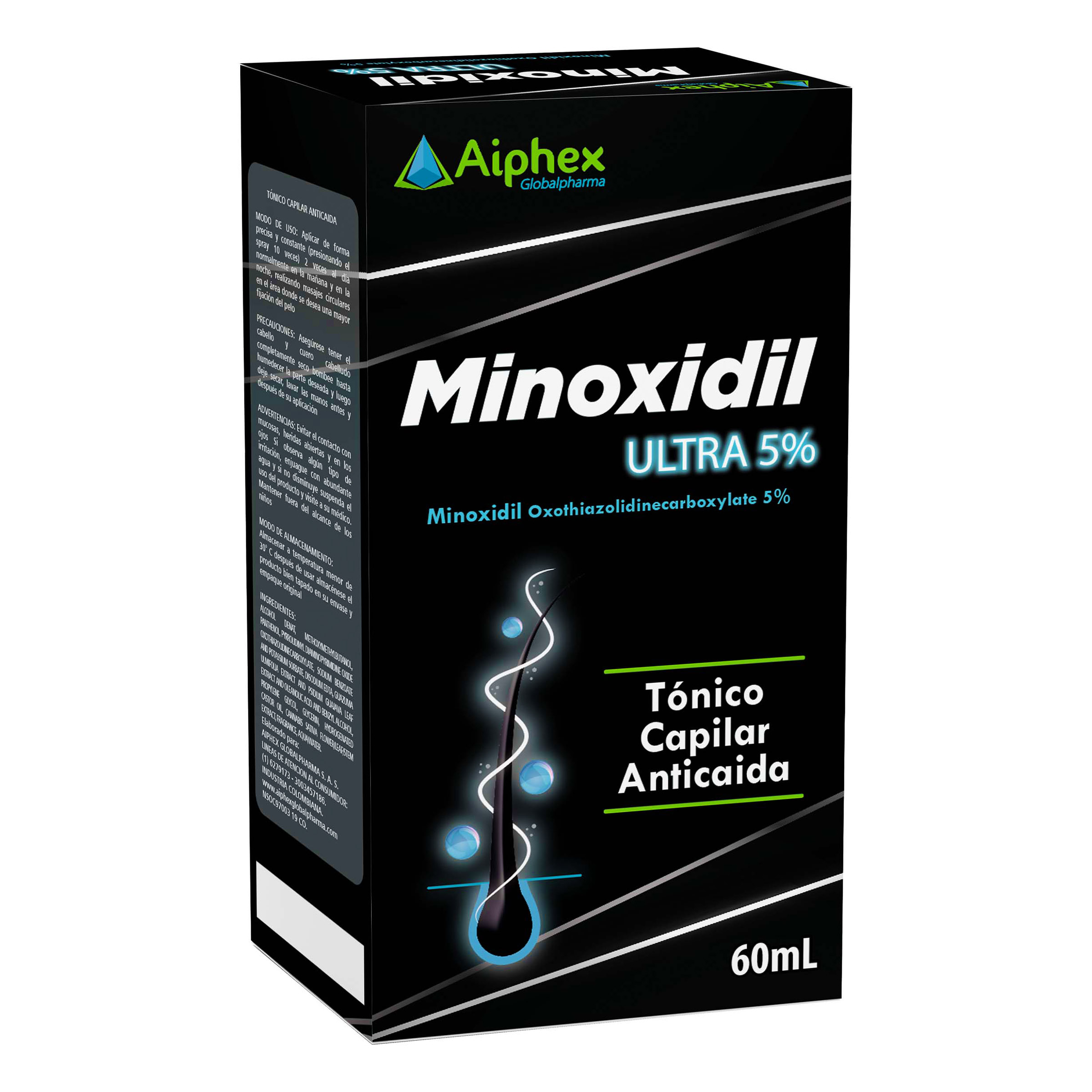 Minoxidil ultra 5% cannab loc. 60ml icom