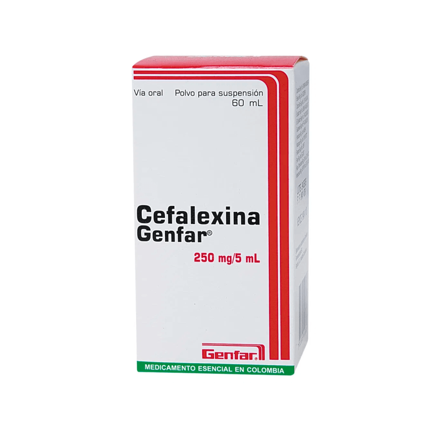 Cefalexina 250 mg suspension 60 ml gf