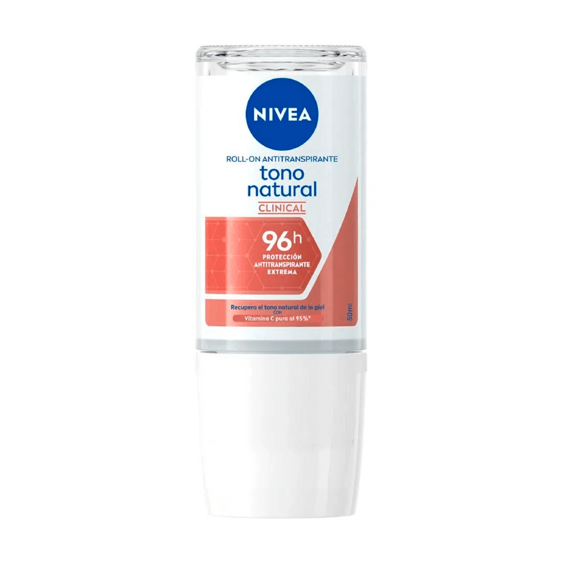 Dte.nivea rollon clin.tono natural 50 ml
