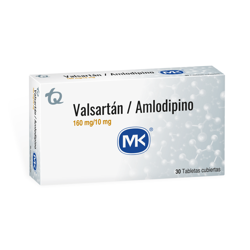 Valsartan amlodipino 160/10 mg 30 tbs mk