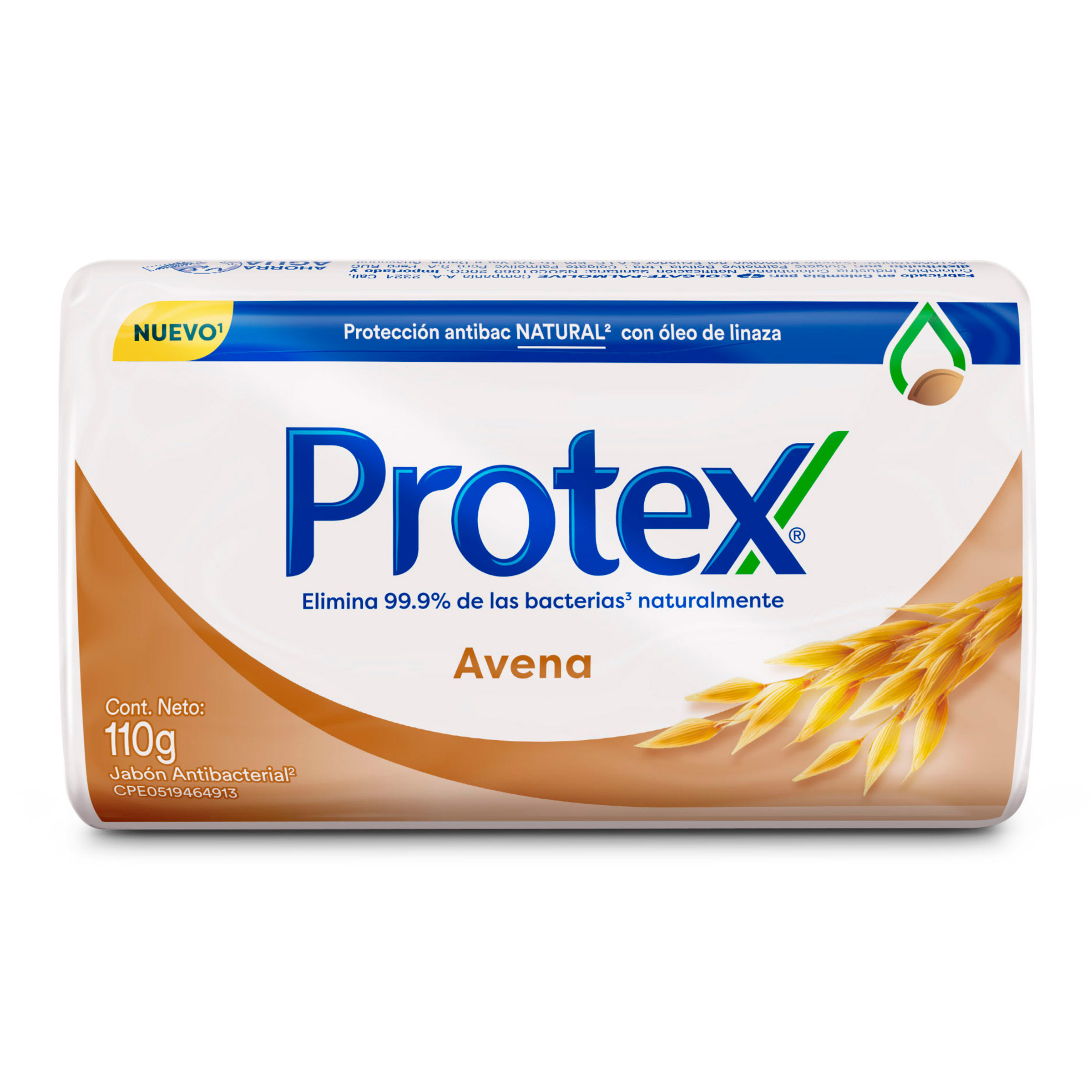 Jabon protex avena 110 gr