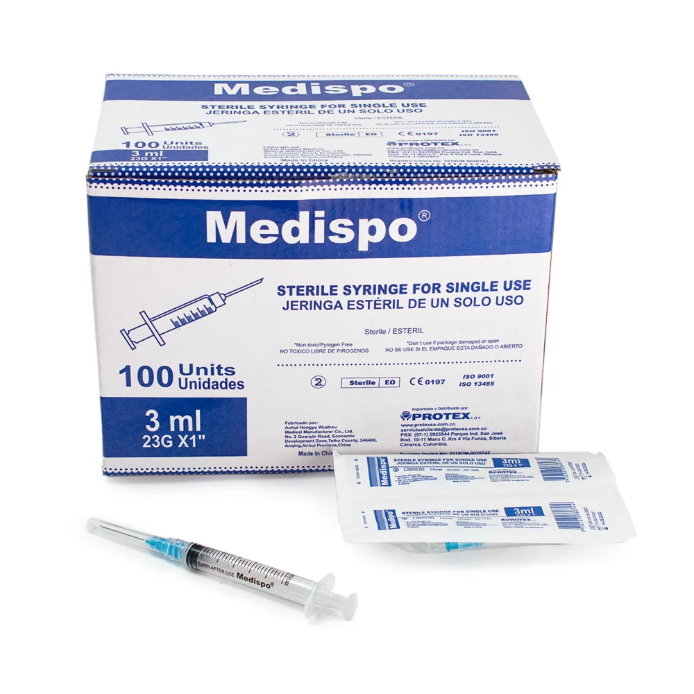 Jeringa desechable 3ml 23g x 1/2