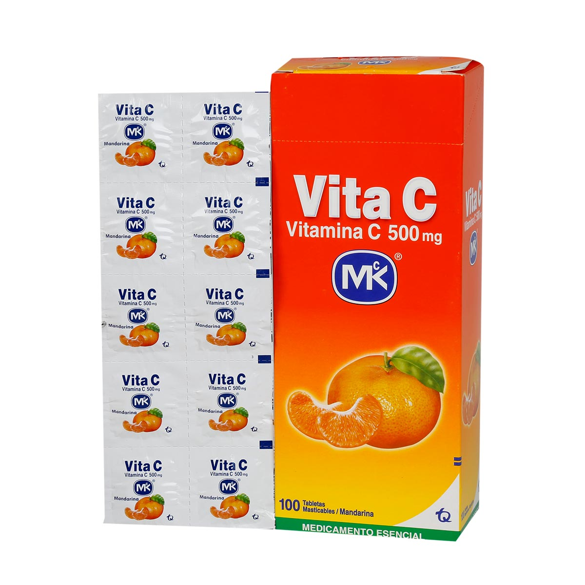 Vita c 500 mg mandarina 100 tbs mk