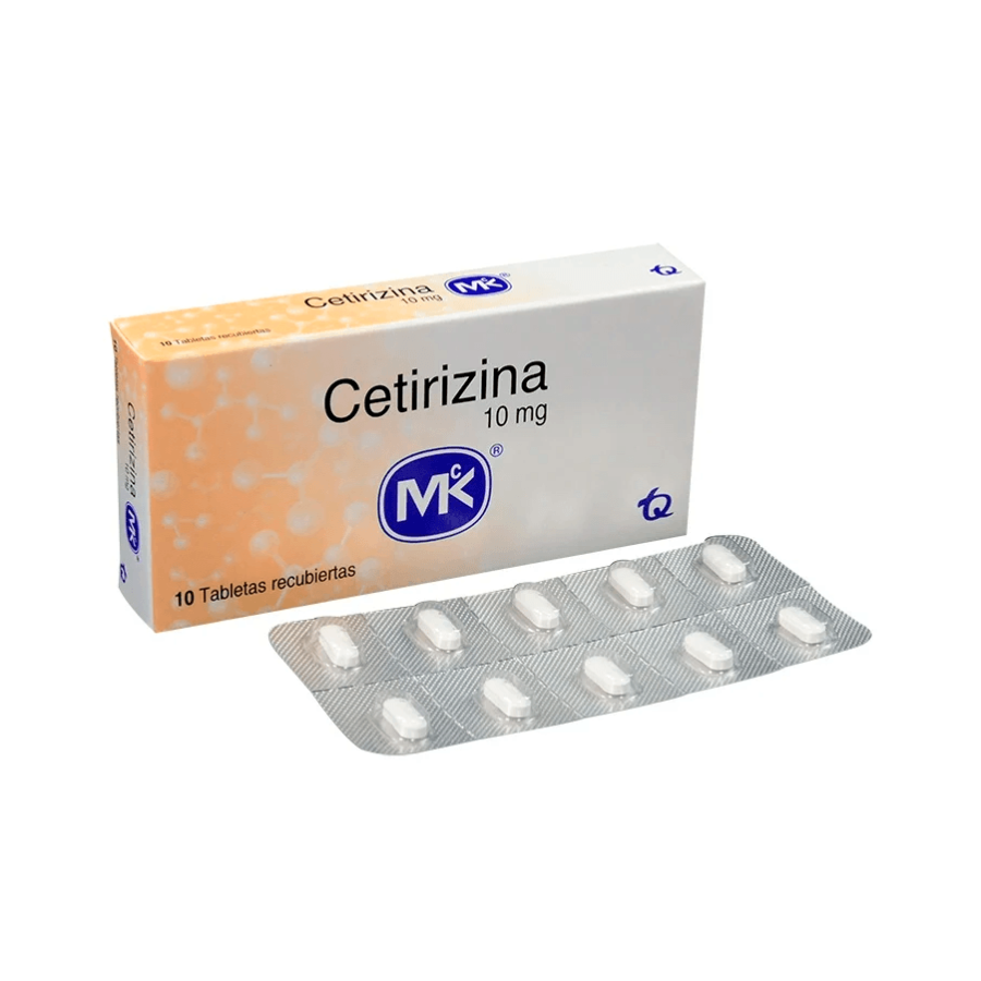 Cetirizina 10 mg 10 tabletas mk