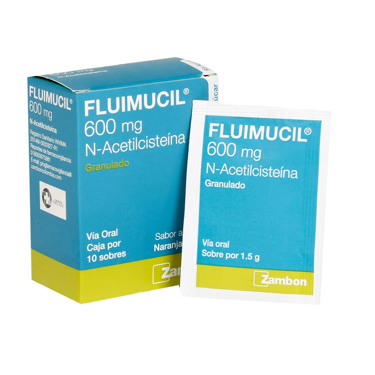 Fluimucil 600 mg x 10 sbs